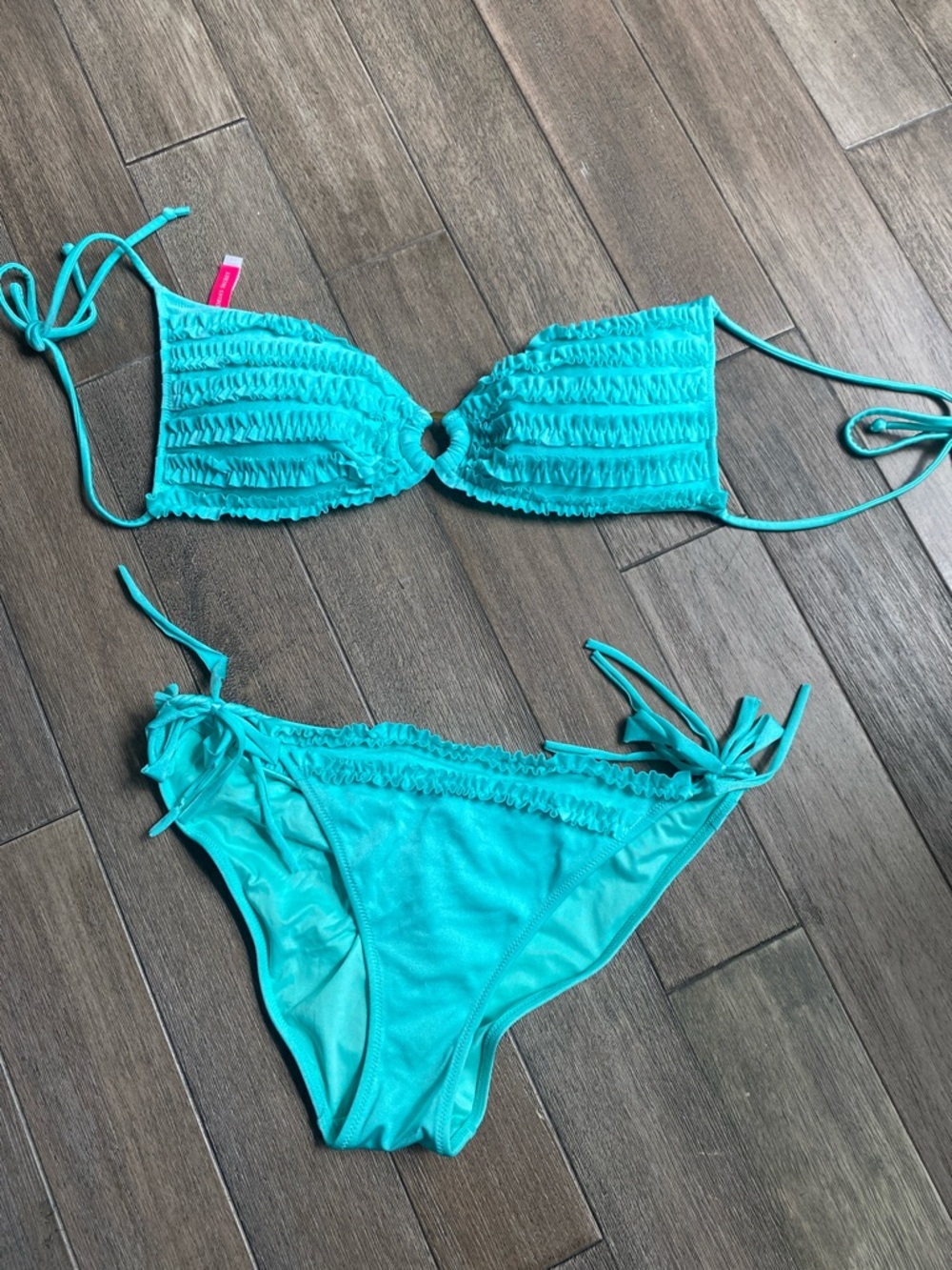 Victoria's Secret Turquoise Blue Bikini Set, Size L